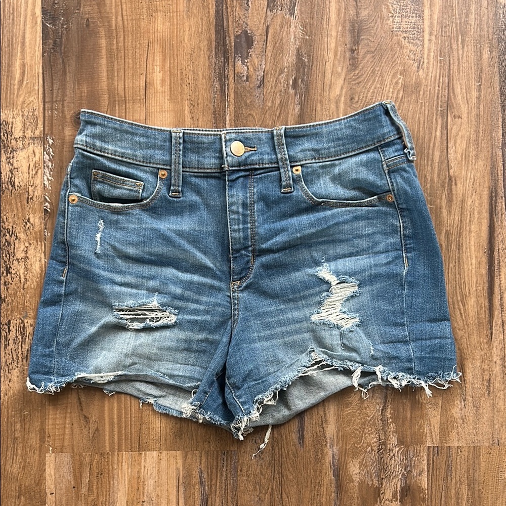 Universal Thread Blue Jean Shorts Distressed Cut-Off Style